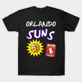 Orlando Suns Basketball Squad Warmup Jersey (RETRO) (Rated B Edition) T-Shirt